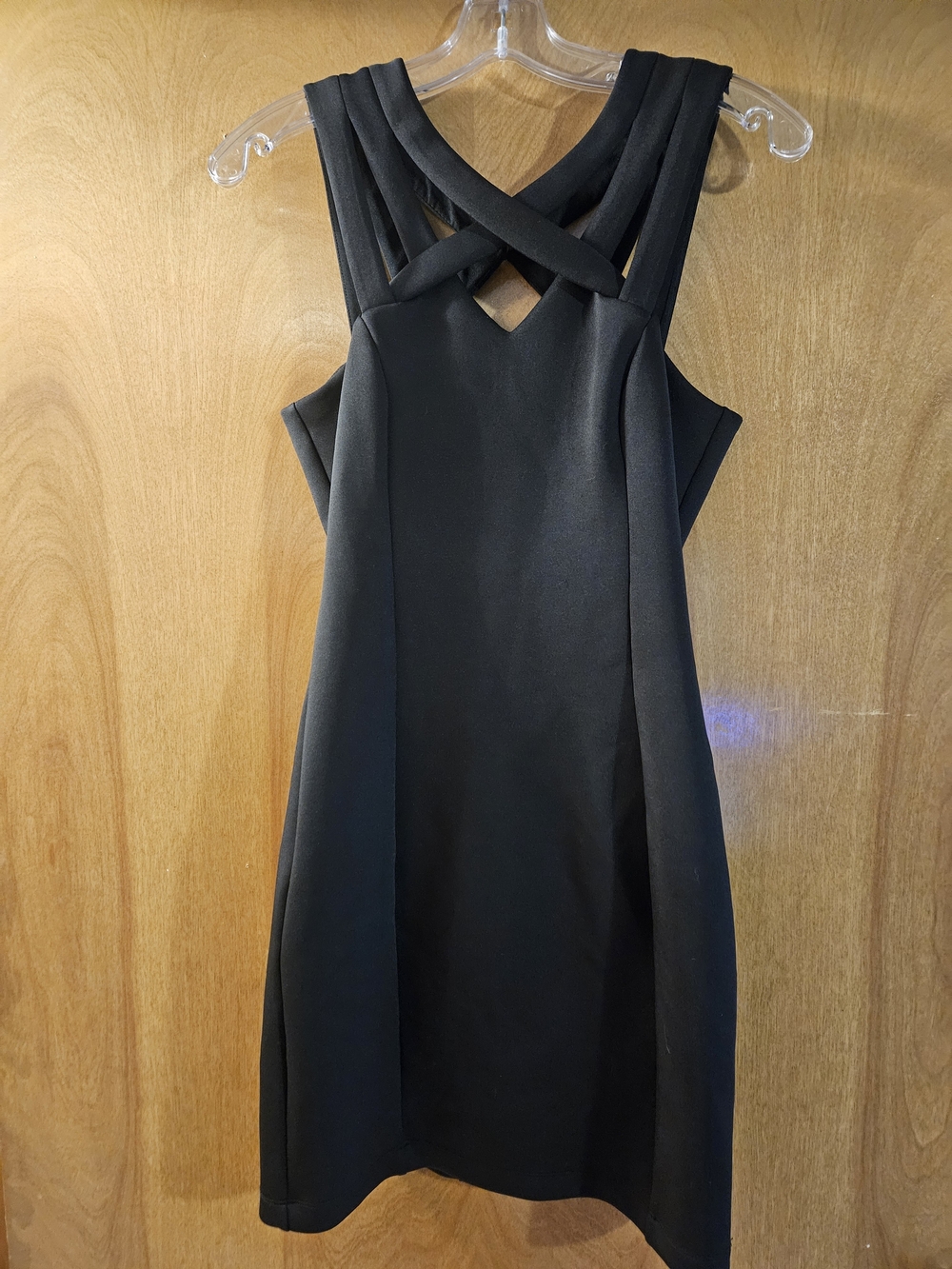 Guess Black Mini Dress with Crisscross Straps